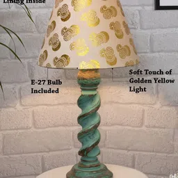Homesake Gold Toned Signature Rustic Rope Algae Table Lamp image 3