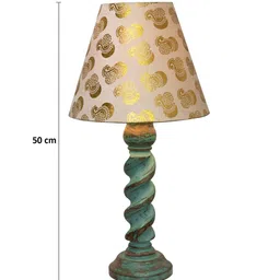 Homesake Gold Toned Signature Rustic Rope Algae Table Lamp image 2