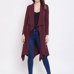 Hypernation Women Pure Cotton Longline Shrug-16