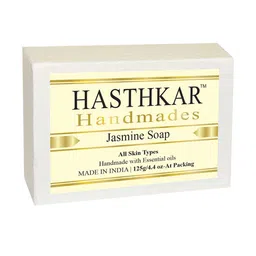 Hasthkar Handmades Set of 4 Jasmine Soaps with Coconut Oil & Glycerin - 125g each image 2