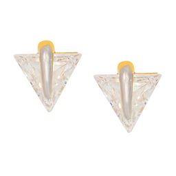 BHIMA Jewels 22K Hallmark 916 Purity Yellow Gold Triangle Stone Stud-image-16