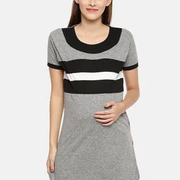 GOLDSTROMS Striped Longline Maternity Top-image-89