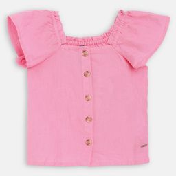 Blue Giraffe Girls Pink Solid A-Line Top-picture-15