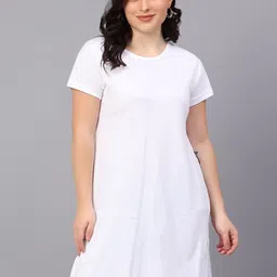 Fleximaa Cotton Round Neck Longline Top-image-45