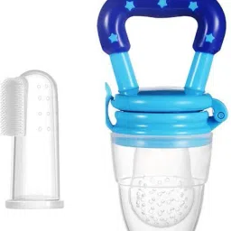 BABY FRUIT NIBBLER WITH BABY BRUSH (MULTI ) Teether and Feeder-11