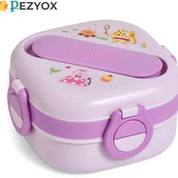 Double Layer Lunch Box with Fork and Spoon for Girls Boys Kids 3 Containers Lunch Box-13