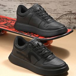 SPYKAR Men PU Round Toe Smart Casual Sneakers-image-86