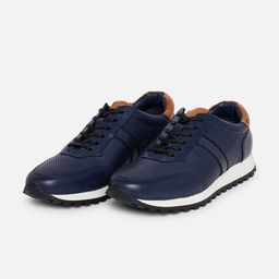 EZOK Men Perforations Antibacterial Leather Comfort Insole Sneakers-picture-52