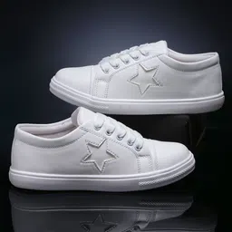 DEAS Women Textured Comfort Insole Leather Basics Sneakers-picture-22