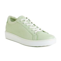 ECCO Women Contrast Sole Leather Sneakers-43