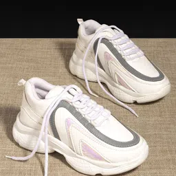 El Paso Women White Woven Design Synthetic Mid-Top Sneakers-image-80