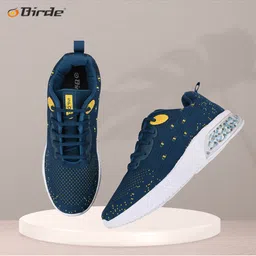BIRDE Men Blue Printed Sneakers-image-16