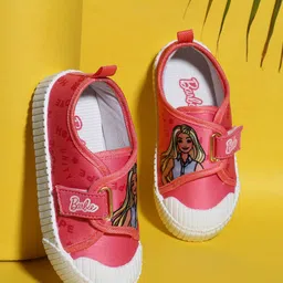 Kids Ville Girls Barbie Printed Round Toe Comfort Insole Sneakers-image-36