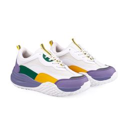Bxxy Women Colourblocked Round Toe Flymesh Mesh Sneakers-42