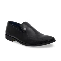 Carlton London Men Black Slip-On Formals-image-74