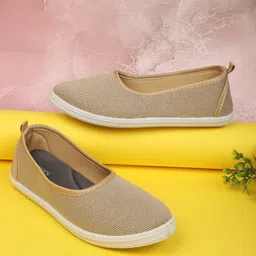 ICONICS Women Beige Woven Design Slip-On Sneakers-picture-12
