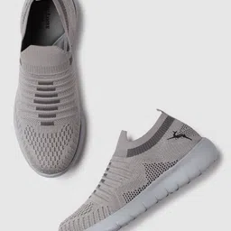 Marc Loire Women Woven Design Lightweight Mesh Comfort Insole Basics Slip-On Sneakers-picture-4