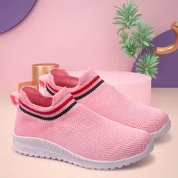 TWIN TOES Women Woven Design Lightweight Slip-On Sneakers-9