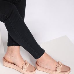 Shezone Bow Detail Round Toe Wedges-image-26