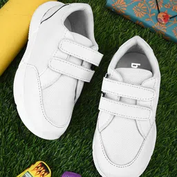 BAESD Kids Textured Lightweight Velcro Uniform Shoes-image-64