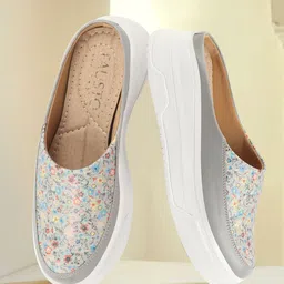 FAUSTO Women Printed PU Slip-On Sneakers-image-47