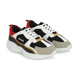 Killer Men Colourblocked Padded Insole Contrast Sole Sneakers-image-8