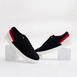 Mast & Harbour Men Black Colourblocked Sneakers-12