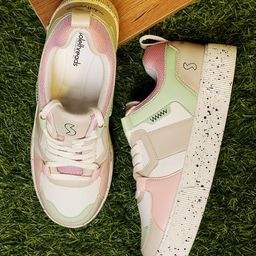 Solethreads Women FANTASY Colourblocked Memory Foam Insole Sneakers-7