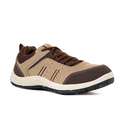 Khadims Men Beige Colourblocked Sneakers-image-28