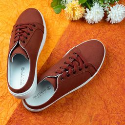 Tokyo Talkies Women Brown Colourblocked Sneakers-image-42
