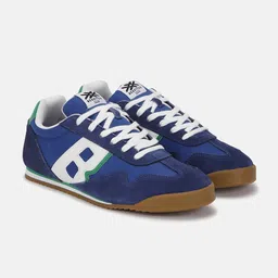 United Colors of Benetton Men Colourblocked Lightweight Comfort Insole Suede Sneakers-picture-14