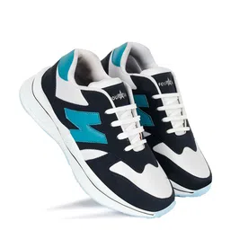 FOUR STAR TRUCK SALES Men Colourblocked Lightweight Round Toe Lace Up Sneakers-image-29