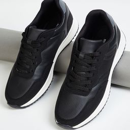 max Men Woven Design PU Sneakers-image-7