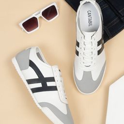 Cantabil Men Printed PU Sneakers-picture-41