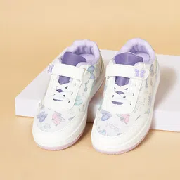 Pantaloons Junior Girls Printed Velcro Sneakers-image-34