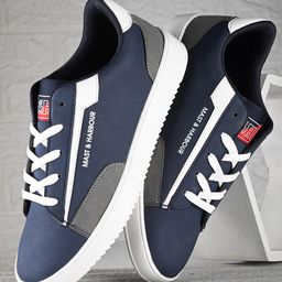 Mast & Harbour Men Blue Round Toe Lightweight Sneakers-picture-43