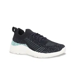 Bata Women Navy Blue Woven Design Sneakers-image-1