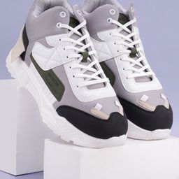 RapidBox Men Colourblocked Sneakers-image-28