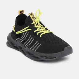 RapidBox Men Black & White Striped Sneakers-image-48