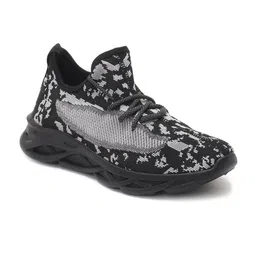 London Rag Men Men Black Woven Design Sneakers-image-21