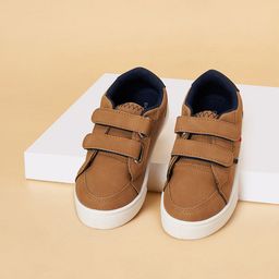 Pantaloons Junior Boys Textured Comfort Insole Contrast Sole Velcro Sneakers-picture-12