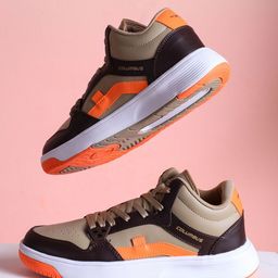 Columbus Men Colourblocked Sneakers-image-71
