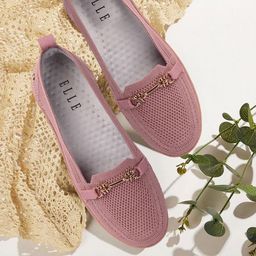 ELLE Women Perforations Slip-On Sneakers-image-31