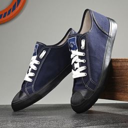 The Roadster Lifestyle Co. Men Navy Blue & White Lightweight Canvas Sneakers-image-73