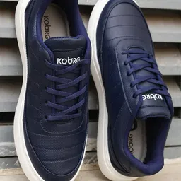 Koburg Men Textured Comfort Insole Contrast Sole Lace-Ups Sneakers-image-36