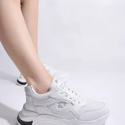 Shoetopia Women White Printed Sneakers-image-77