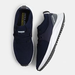 Jack & Jones Men Textured Round Toe Memory Foam Sneakers image 2
