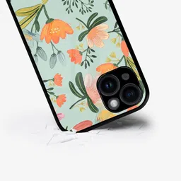 macmerise Floral Printed iPhone 15 Back Case Mobile Accessories-19