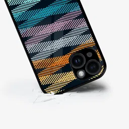 macmerise Geometric Printed iPhone 15 Back Case Mobile Accessories-11