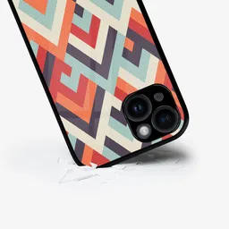 macmerise Geometric Printed iPhone 15 Back Case Mobile Accessories-28